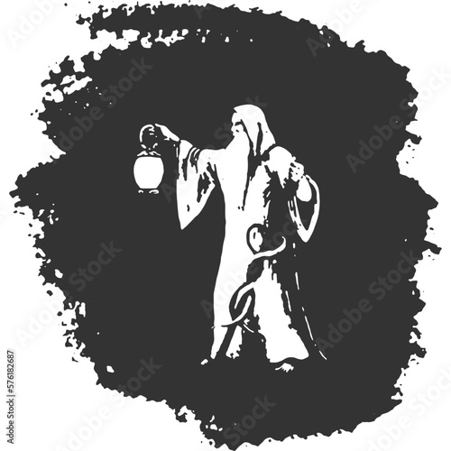 Quest for Clarity Illustration Vector