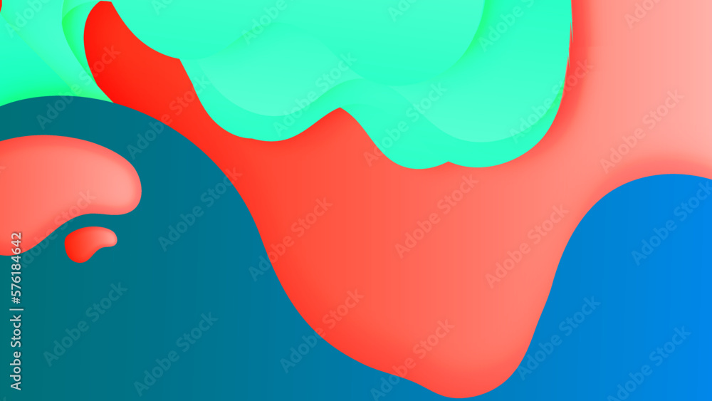 Colorful wave curve vector background. Vibrant waves colorful curve vector background