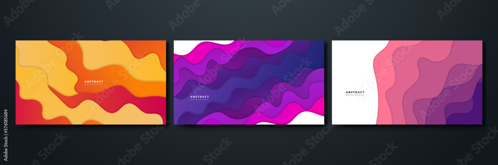 Summer Spectrum Bright and Bold Wave Design Background Summer Spectrum Bright and Bold Wave Design Background