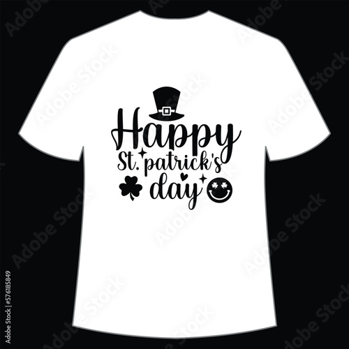 Happy St. Patrick's Day Shirt Print Template, Lucky Charms, Irish, everyone has a little luck Typography Design