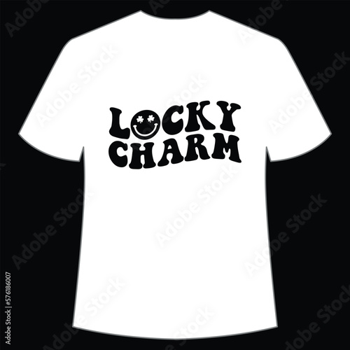 Lucky charm St. Patrick's Day Shirt Print Template, Lucky Charms, Irish, everyone has a little luck Typography Design