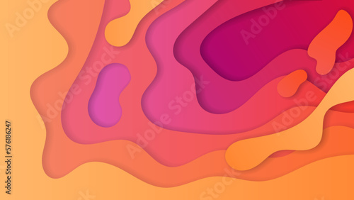 Colorful wave curve vector background. Vibrant waves background. Abstract motion geometric curve vector graphic