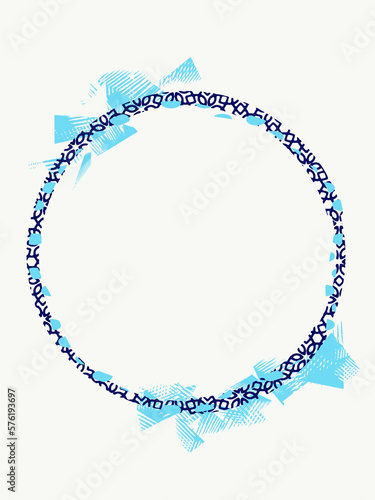 blue christmas frame