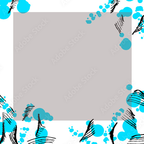 frame with fishes