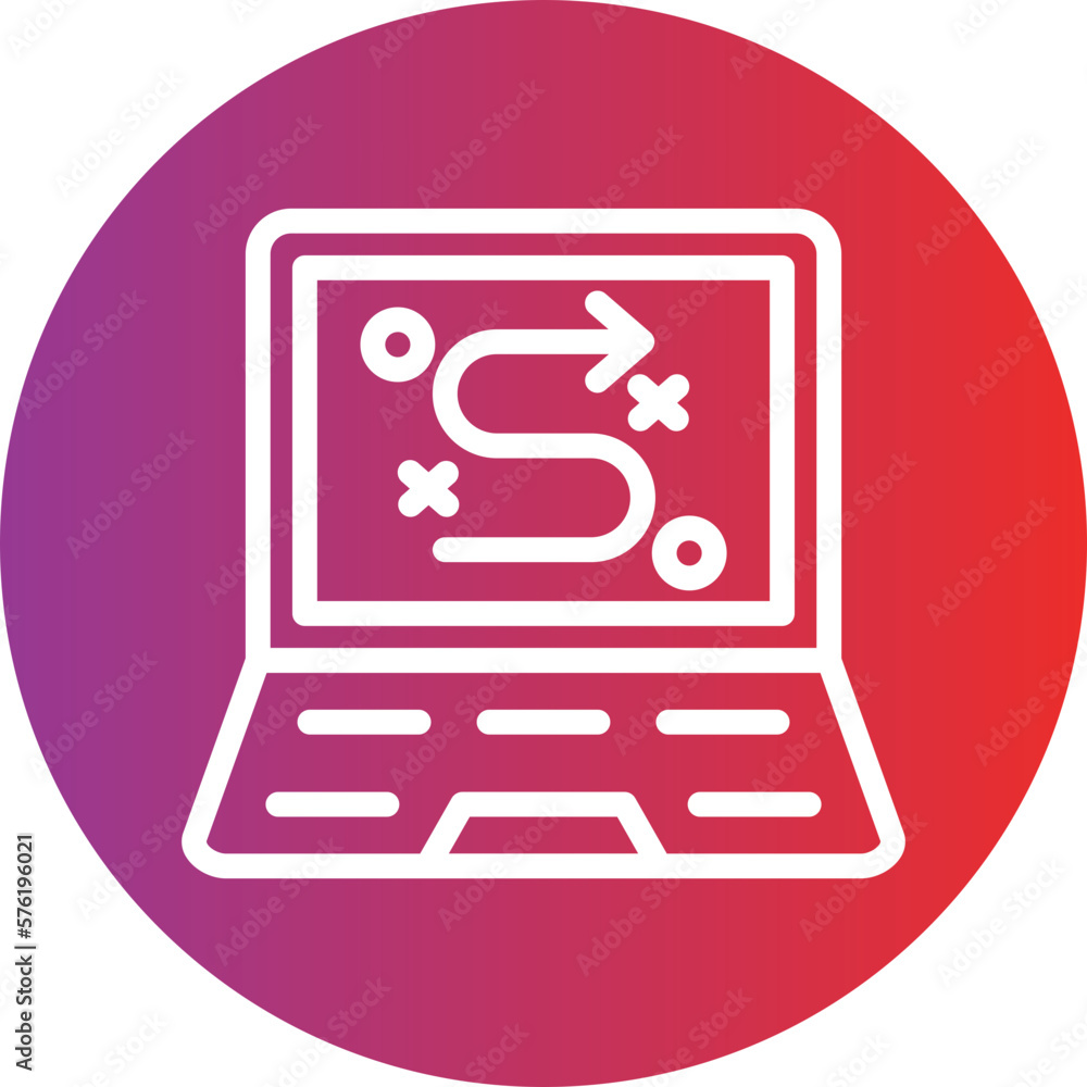 Obraz premium Vector Design Digital Strategy Icon Style