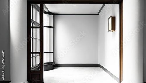 Empty room interior backgro...