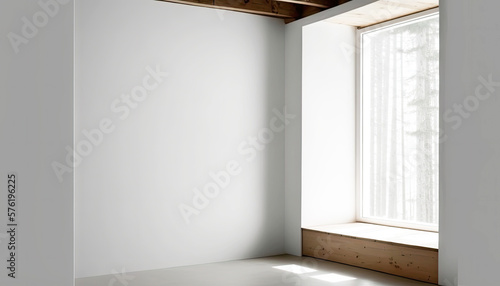 Empty room interior backgro...