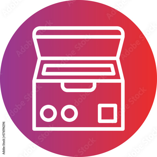 Vector Design Deep Freezer Icon Style