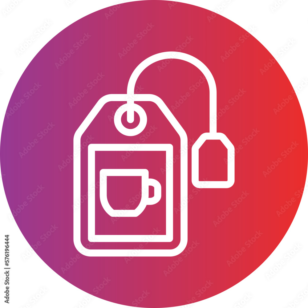 Obraz premium Vector Design Tea Bag Icon Style