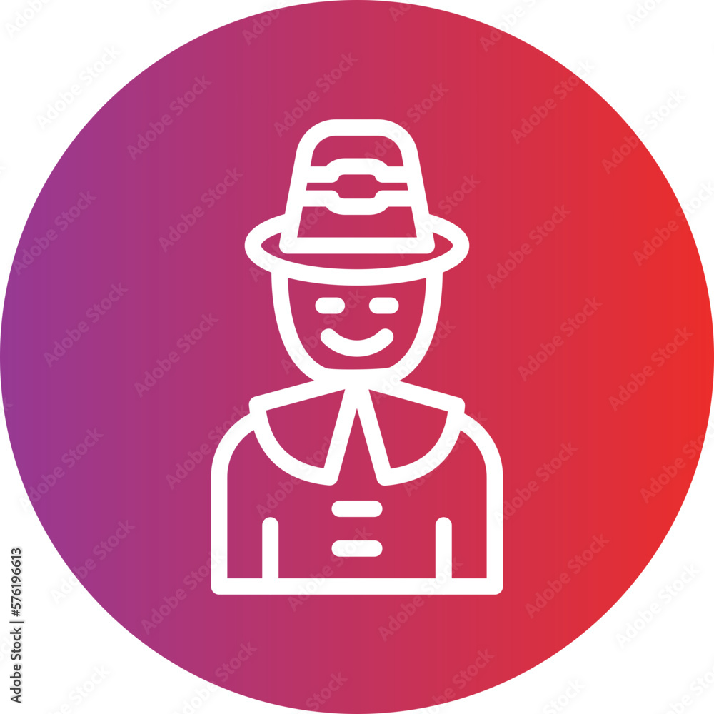 Vector Design Pilgrim Icon Style Vector Design Pilgrim Icon Style