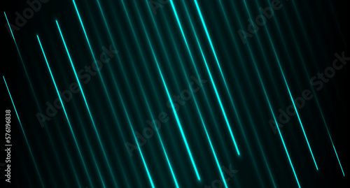 Cyan blue neon laser lines abstract futuristic geometric background. Vector graphic art design