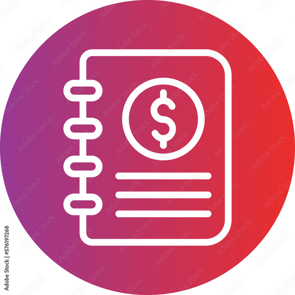 Vector Design Accounting Book Icon Style Vector Design Accounting Book Icon Style