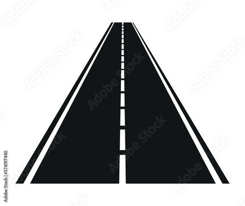 road icon on white background	