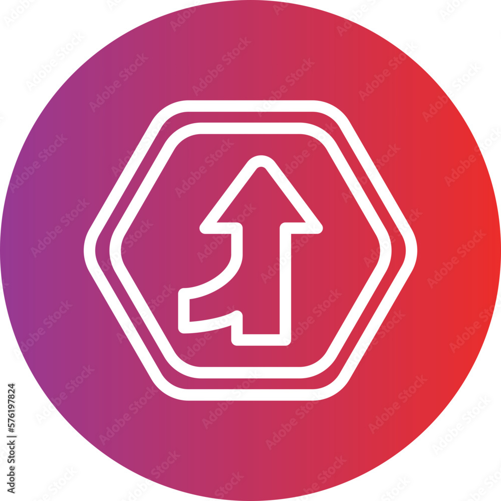 Vector Design Merging Road Icon Style Vector Design Merging Road Icon Style
