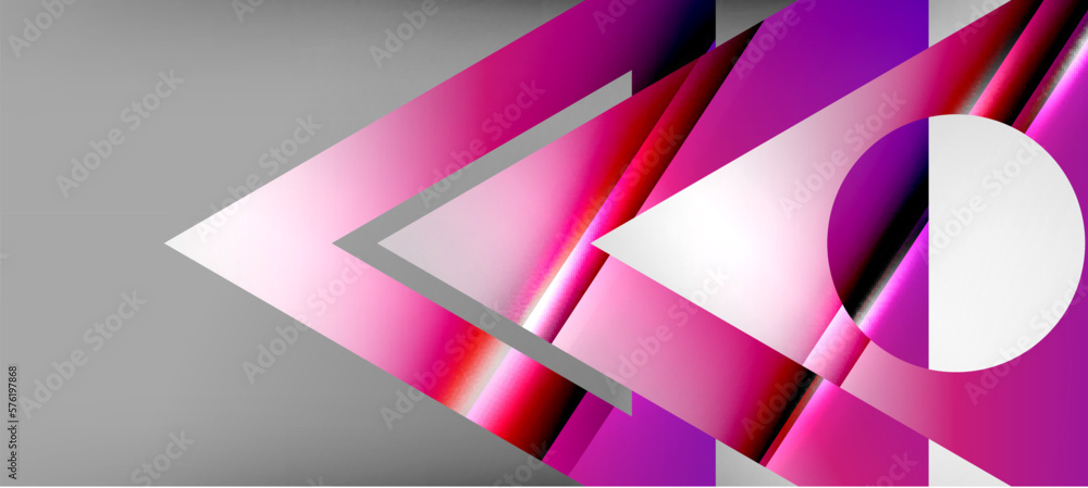 Trendy minimal geometric composition abstract background. Shadow lines and lights on glossy triangles backdrop. Vector Illustration For Wallpaper, Banner, Background, Card, Book Illustration Trendy minimal geometric composition abstract background. Shadow lines and lights on glossy triangles backdrop. Vector Illustration For Wallpaper, Banner, Background, Card, Book Illustration