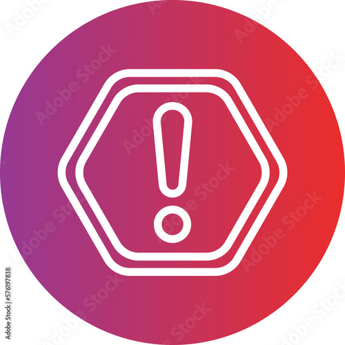 Vector Design Warning Icon Style