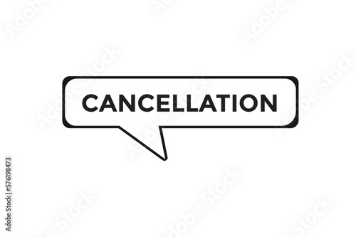 cancellation button web banner templates. Vector Illustration
