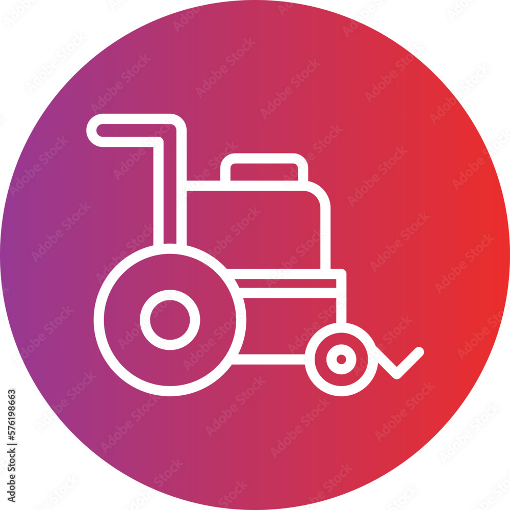 Vector Design Wheelchair Icon Style Vector Design Wheelchair Icon Style
