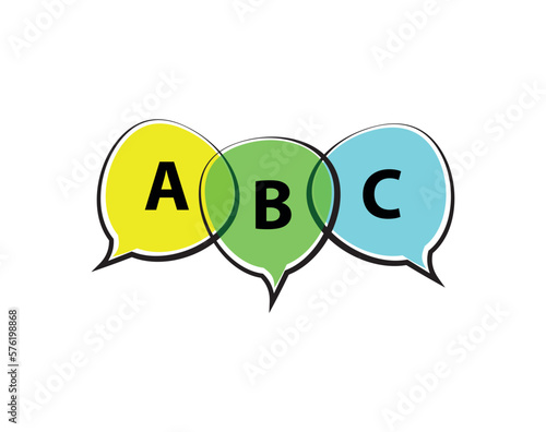 speak icon on white background