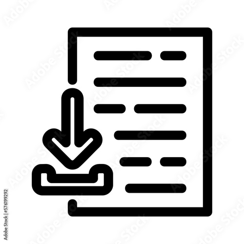 download icon or logo isolated sign symbol vector illustration - high quality black style vector icons
