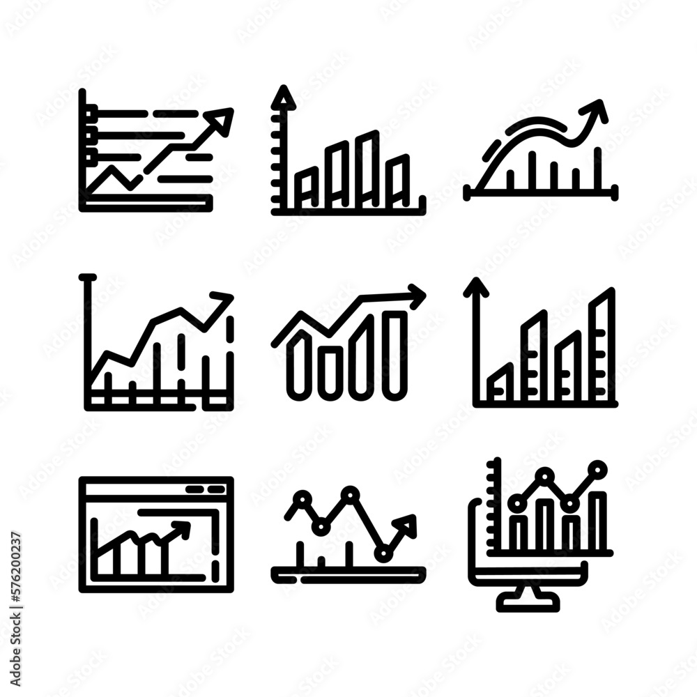 Naklejka premium graph icon or logo isolated sign symbol vector illustration - high quality black style vector icons 