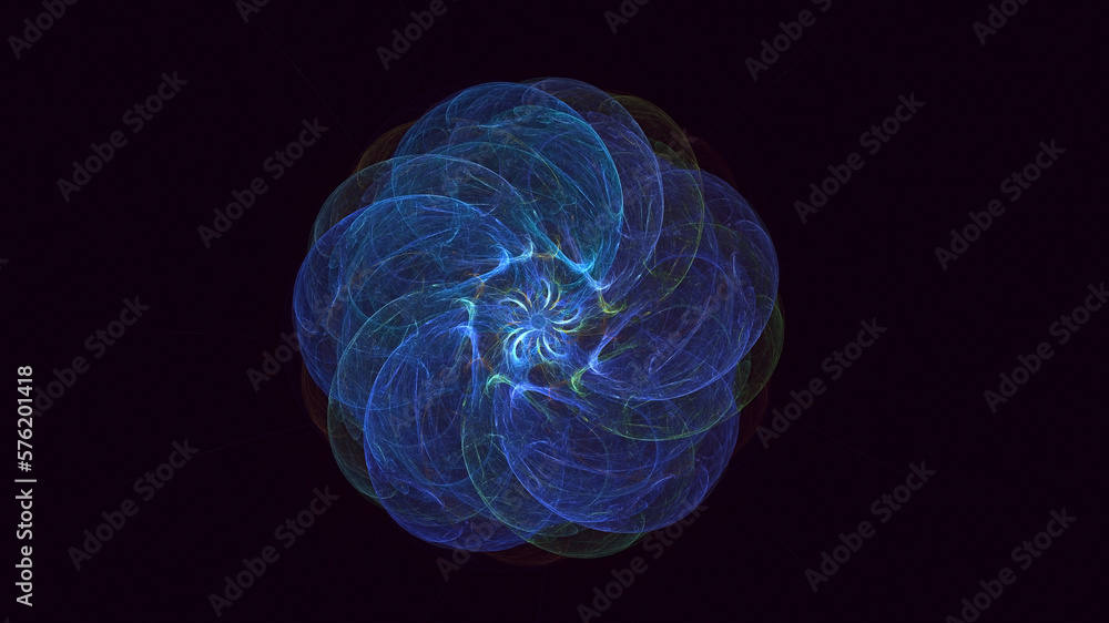 3D rendering abstract round light background 3D rendering abstract round light background