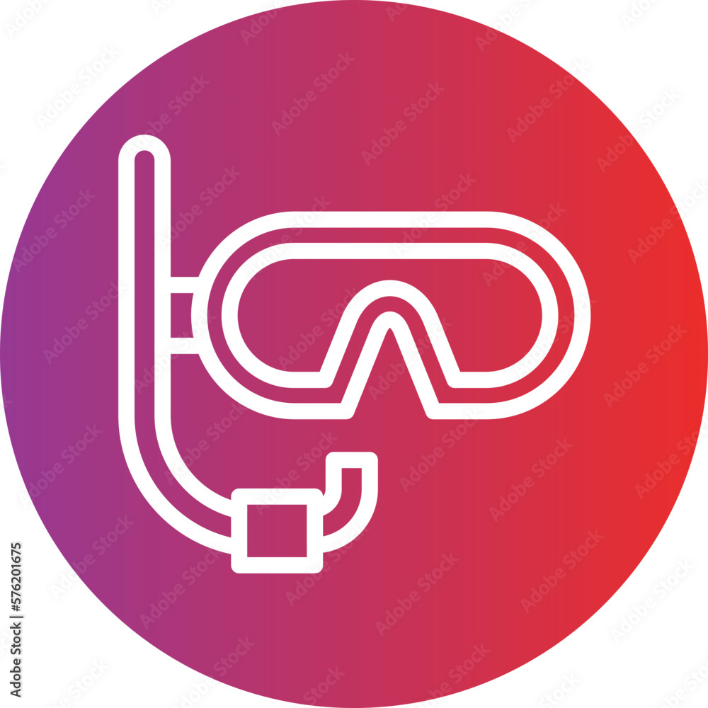 Vector Design Diving Mask Icon Style Vector Design Diving Mask Icon Style