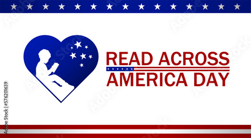 Read across America day theme. Vector illustration. Suitable for Poster, Banners, campaign and greeting card. 