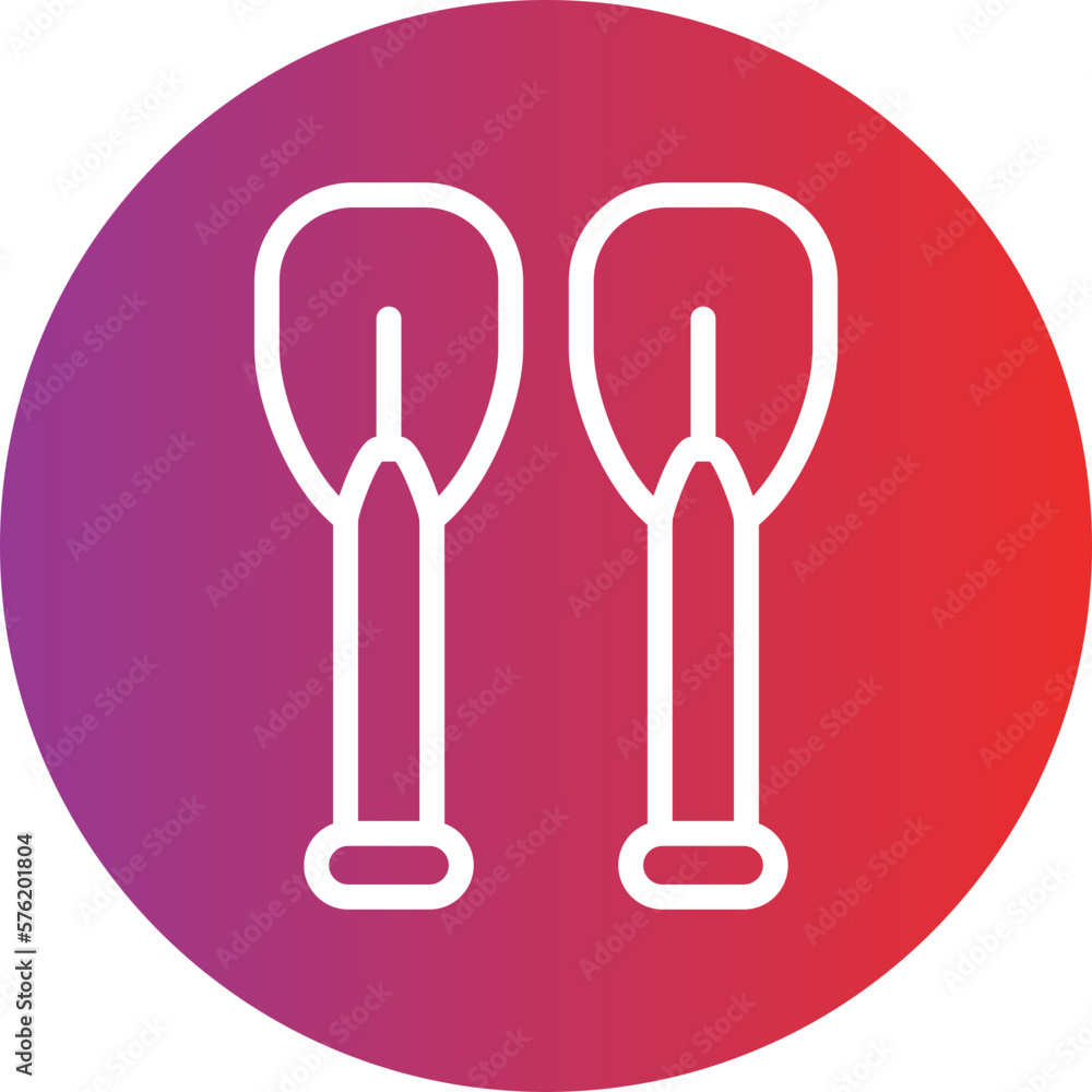 Vector Design Paddles Icon Style Vector Design Paddles Icon Style