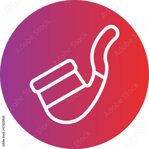 Vector Design Smoking Pipe Icon Style