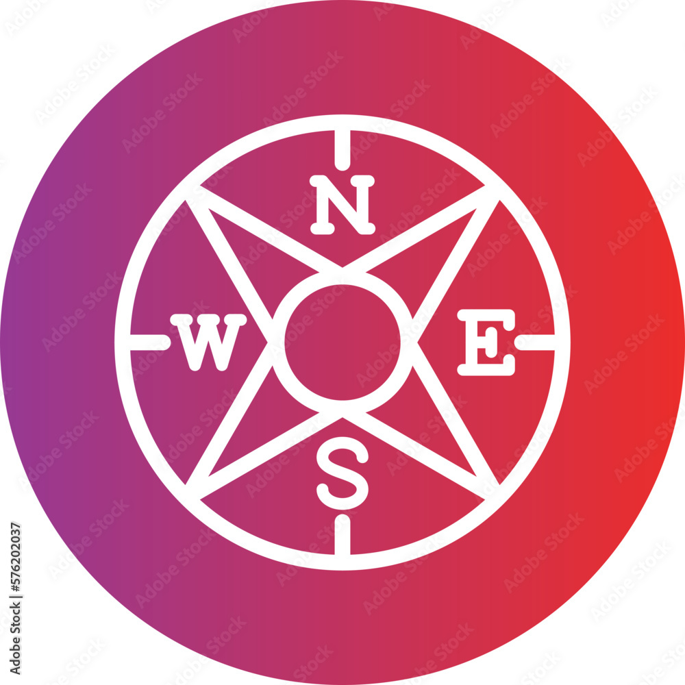 Vector Design Windrose Icon Style Vector Design Windrose Icon Style