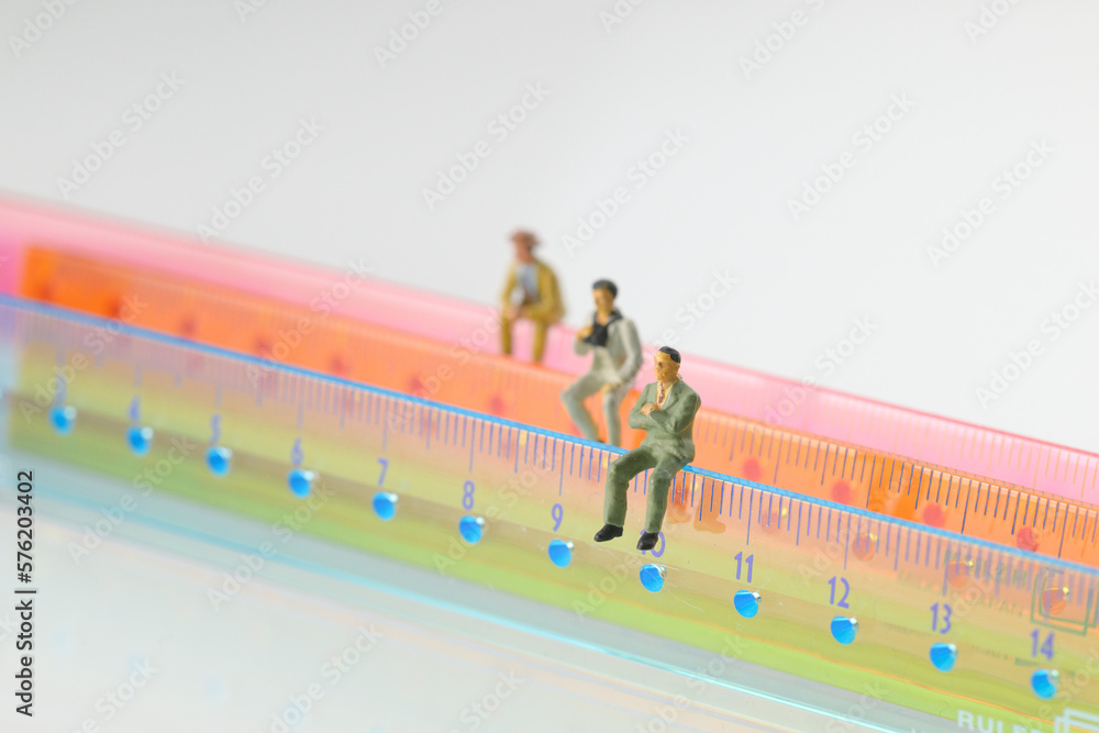 Naklejka premium ミニチュア人形