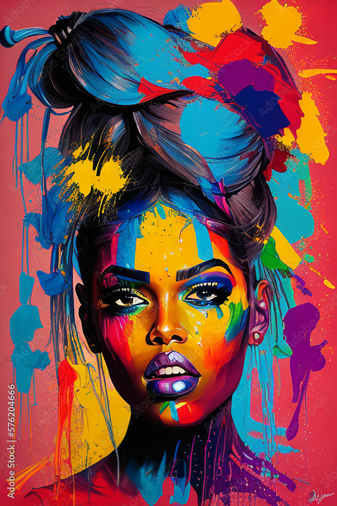 Experience the Beauty of Generative AI-Enhanced Oil Paint Portraits of Black Women