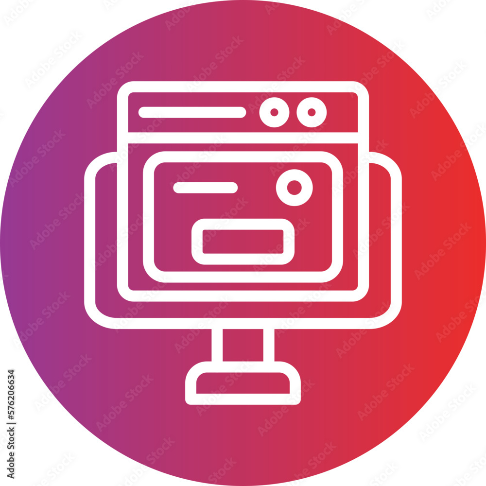 Vector Design Browser Pop Up Icon Style Vector Design Browser Pop Up Icon Style