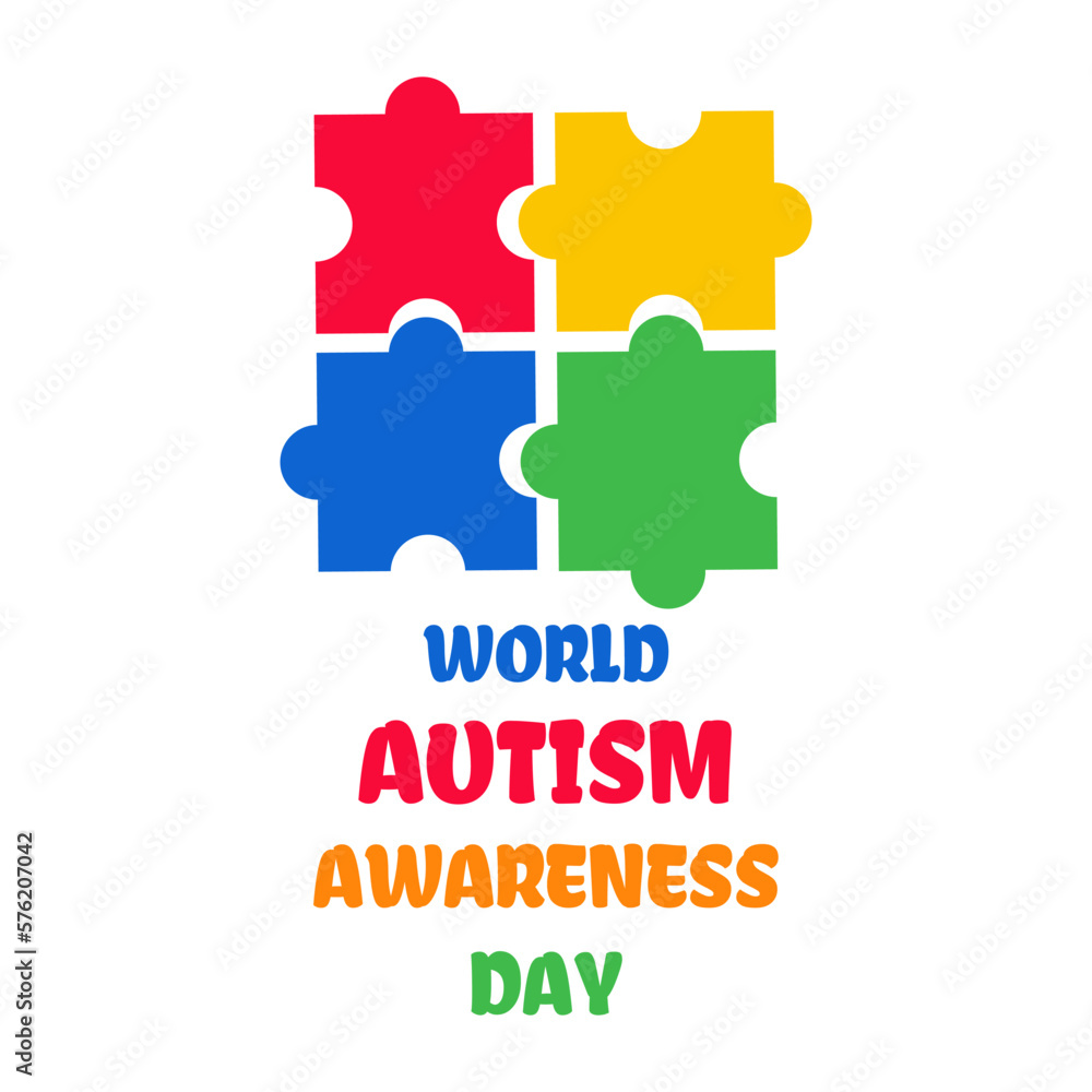 Vector Illustration of World autism awareness day. Ribbon. Vector Illustration of World autism awareness day. Ribbon.