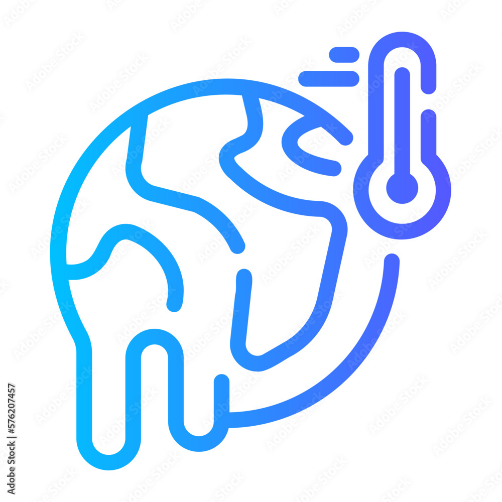 climate gradient icon