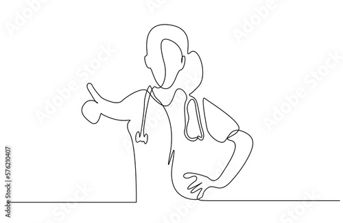 young doctor woman successful okey win happy line