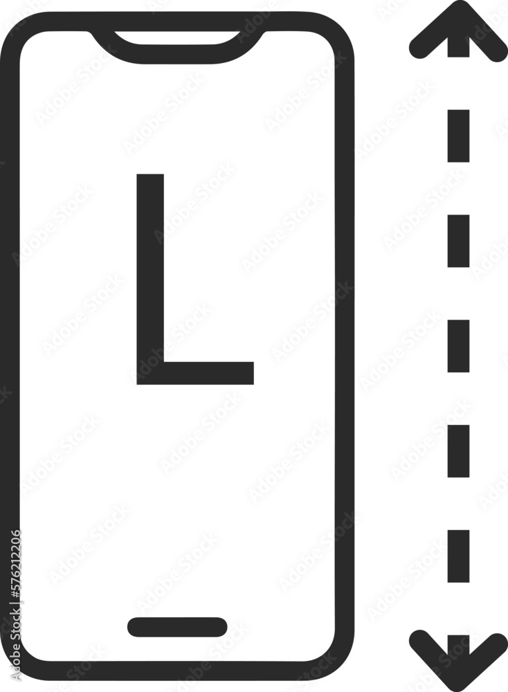 Phone tech specs icon, technology icon black vector Phone tech specs icon, technology icon black vector