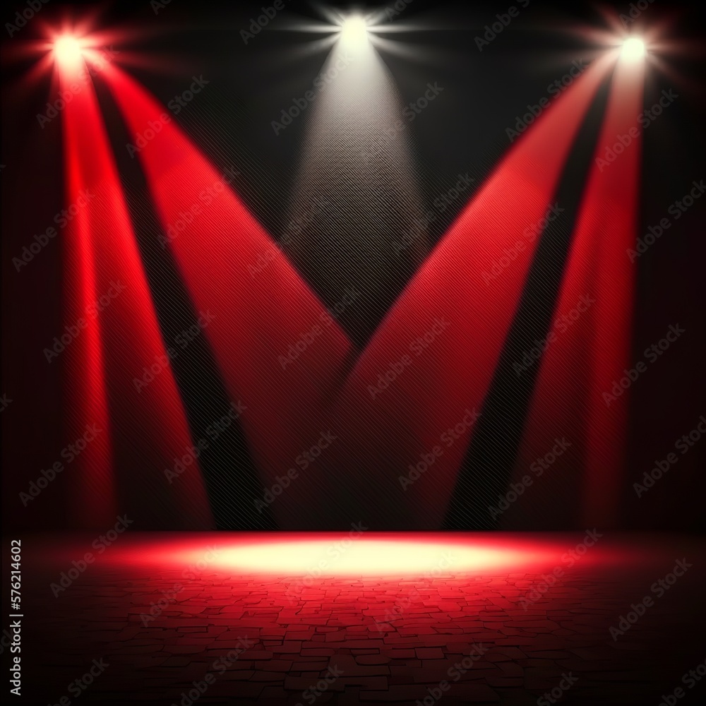 Stage Lights Black Background