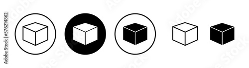 Box icon vector illustration. box sign and symbol  parcel  package