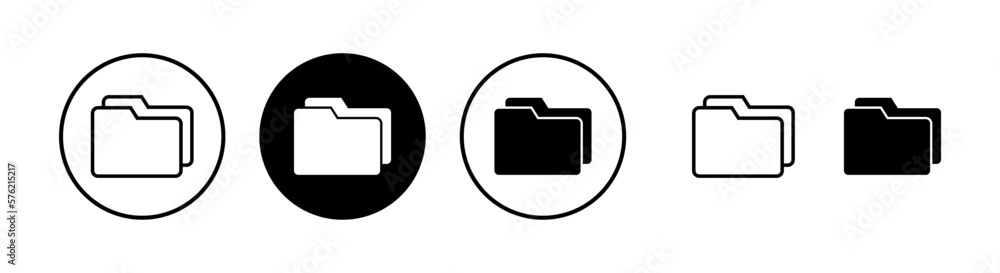 Folder icon vector illustration. folder sign and symbol Folder icon vector illustration. folder sign and symbol