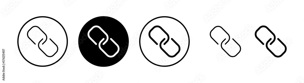 Link icon vector illustration. Hyperlink chain sign and symbol Link icon vector illustration. Hyperlink chain sign and symbol