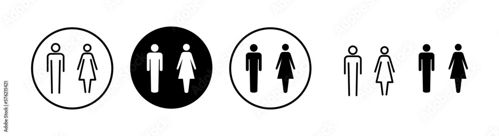 Man and woman icon vector illustration. male and female sign and symbol. Girls and boys Man and woman icon vector illustration. male and female sign and symbol. Girls and boys