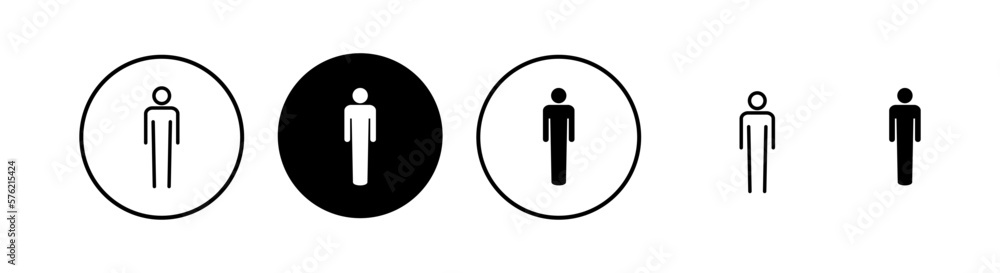 Man icon vector illustration. male sign and symbol. human symbol Man icon vector illustration. male sign and symbol. human symbol