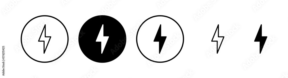 Lightning icon vector illustration. electric sign and symbol. power icon. energy sign Lightning icon vector illustration. electric sign and symbol. power icon. energy sign