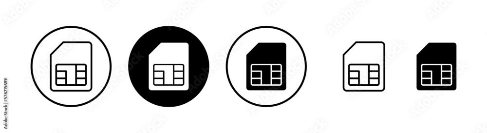 Sim card icon vector illustration. dual sim card sign and symbol Sim card icon vector illustration. dual sim card sign and symbol