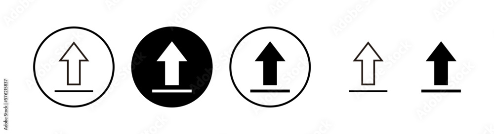 Upload icon vector illustration. load data sign and symbol Upload icon vector illustration. load data sign and symbol