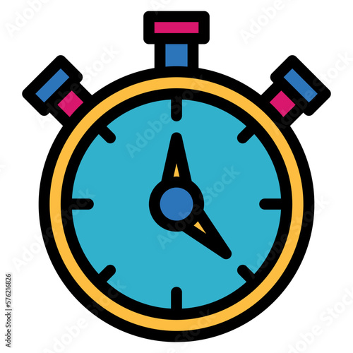chronometer filled outline icon style