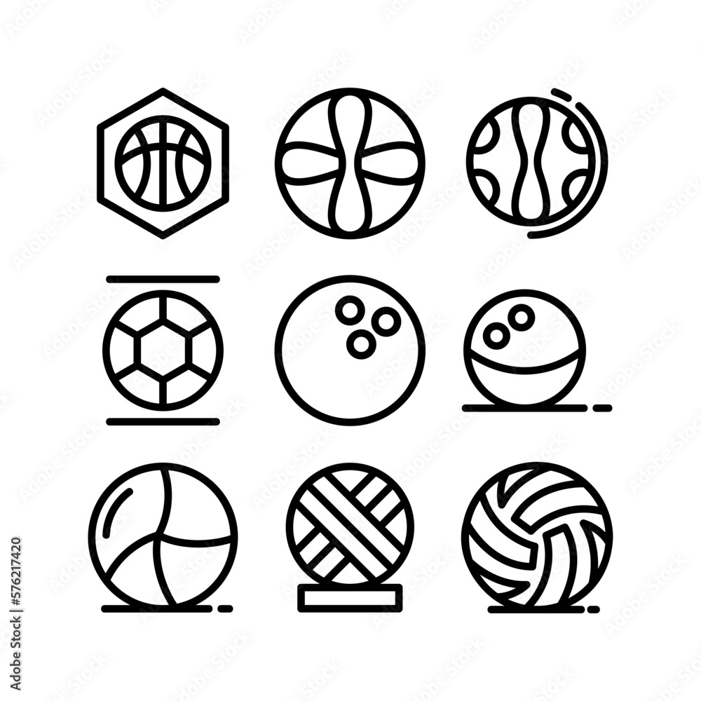 Fototapeta premium ball icon or logo isolated sign symbol vector illustration - high quality black style vector icons 