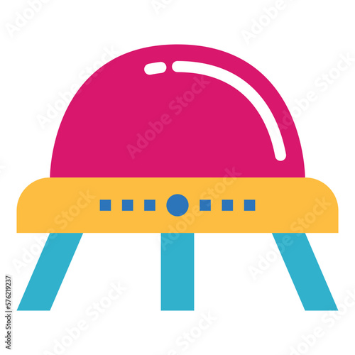 ufo flat icon style